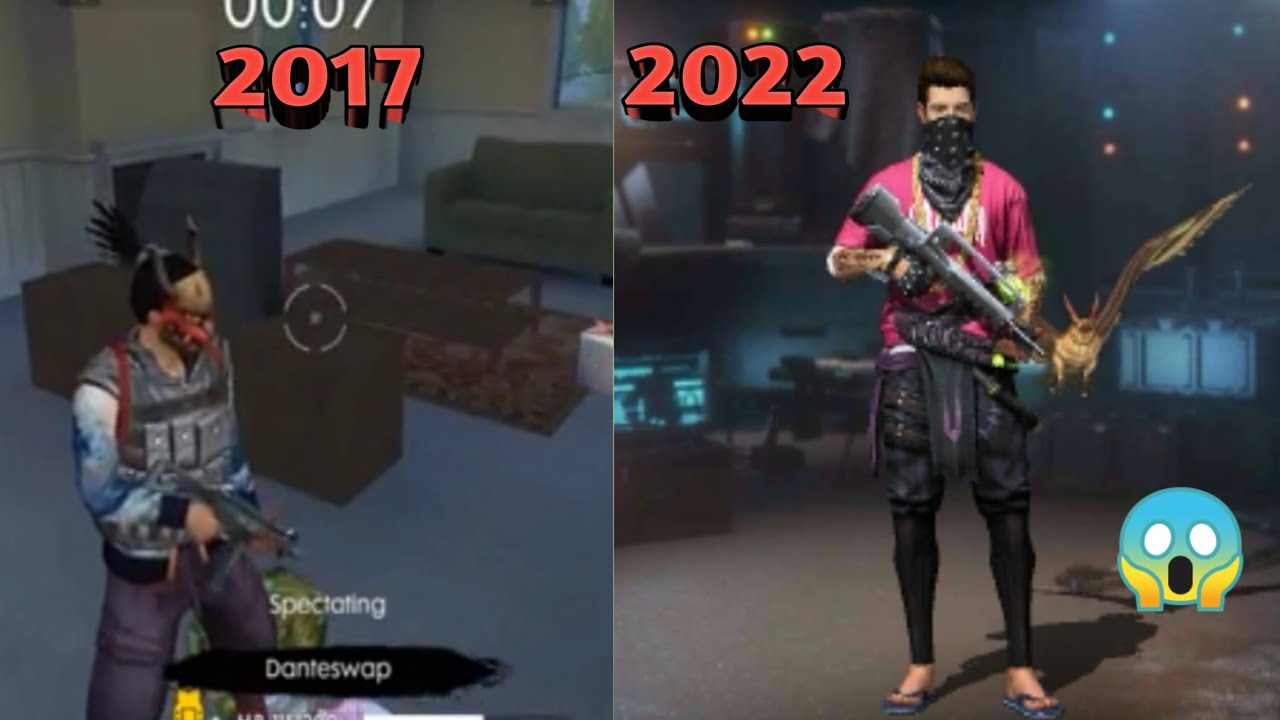 2017 vs 2022 Free Fire player 😱 | @ JJDSG  Bhai ka uid  | Garena Free Fire