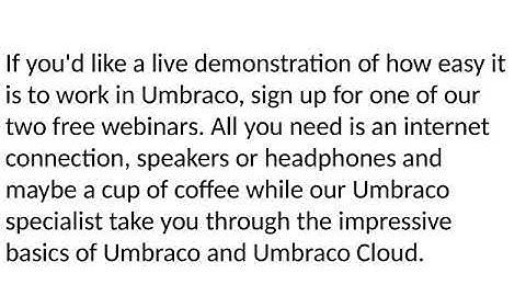 Umbraco - The open source ASP .NET CMS