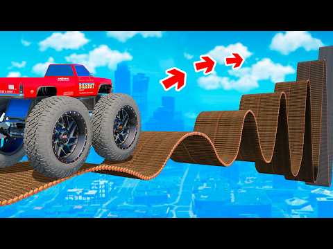 CAN A MONSTER TRUCK CROSS A LOG BRIDGE IN GTA 5? - GTA 5 EXPERIMENT