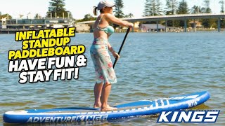 Adventure Kings Inflatable Standup Paddleboard - Have Fun & Stay Fit!