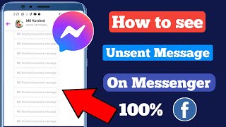 How To See Unsent Messages On Messenger 2023 || See Removed Messages on Messenger screenshot 2