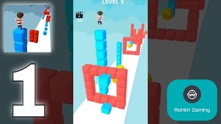 Cube Stacker Surfer 3D - Gameplay Part 1 All Levels 1-20 (Android, iOS) screenshot 2