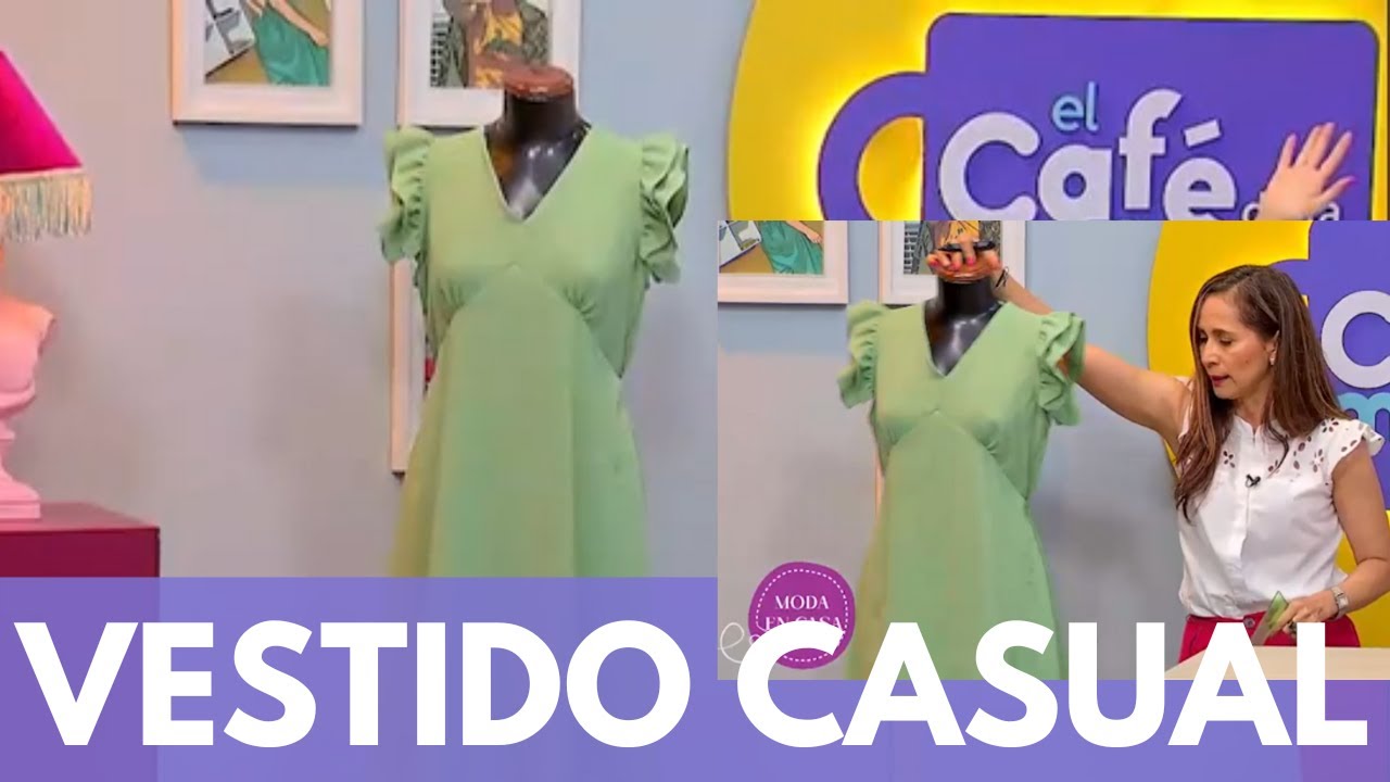 MODA EN CASA - Patronaje de Vestido casual para dama