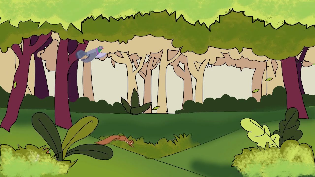 The Journey Of the Seed 2D animation environment cartoon 