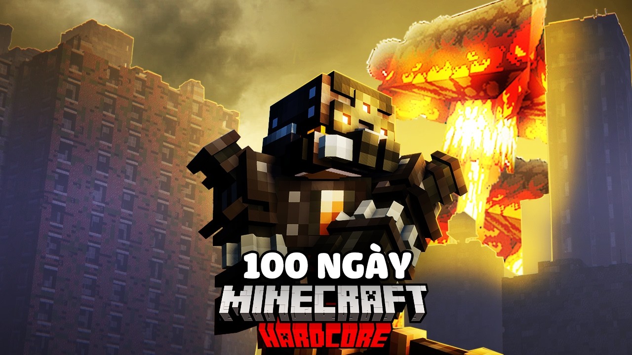 Mình Sinh Tồn 100 Ngày Trong Minecraft Hậu Tận Thế Siêu Khó !! - YouTube