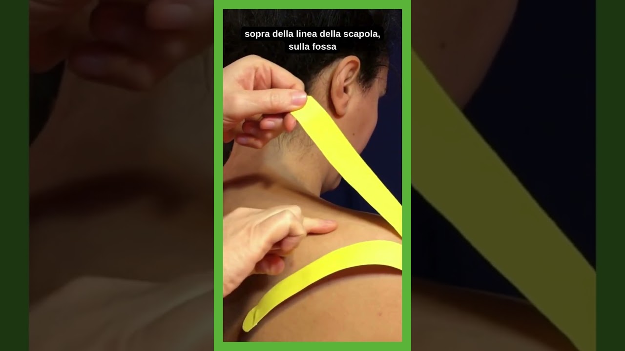 Applicazione efficace di taping per il dolore alla spalla