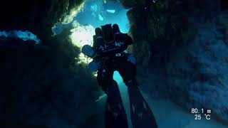 CCR deep dive Ras Mohamad Sharm El Sheik 85m depth