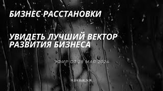 Бизнес-расстановки - увидеть лучший путь развития бизнеса или частной практики. Эфир от 28 мая 2024