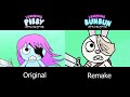 Learning with pibby x learning with bun bun animation comparison