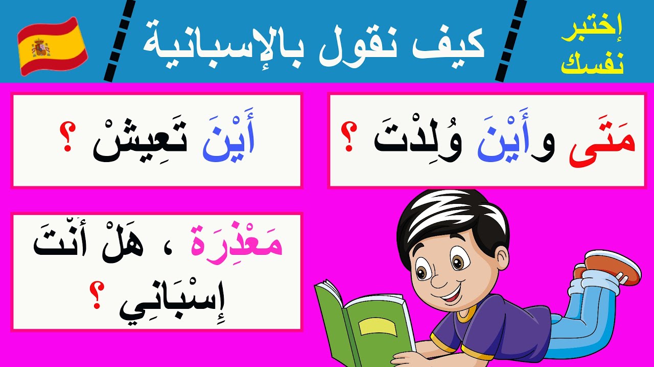 سلسلة | سؤال - جواب، وكيف أقول باللغة الإسبانية / أهم الأسئلة والأجوبة بالإسبانية من الحياة اليومية