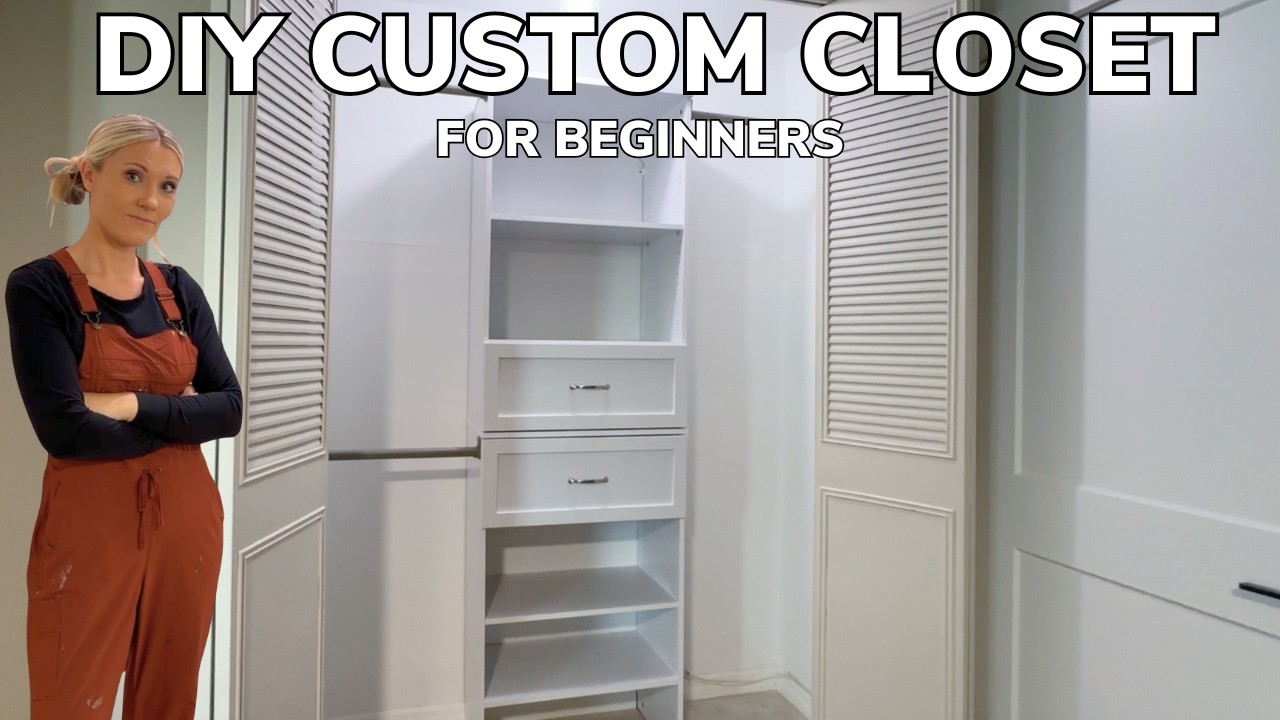 the grey trajectory walk-in dresser customized DIY Affordable Custom Closet System for Beginners from Lowe's reorder-WK12