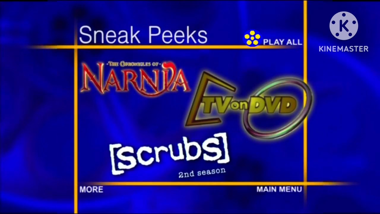 Sneak Peeks Menu from Alias: Fourth Season 2005 DVD but it’s on widescreen