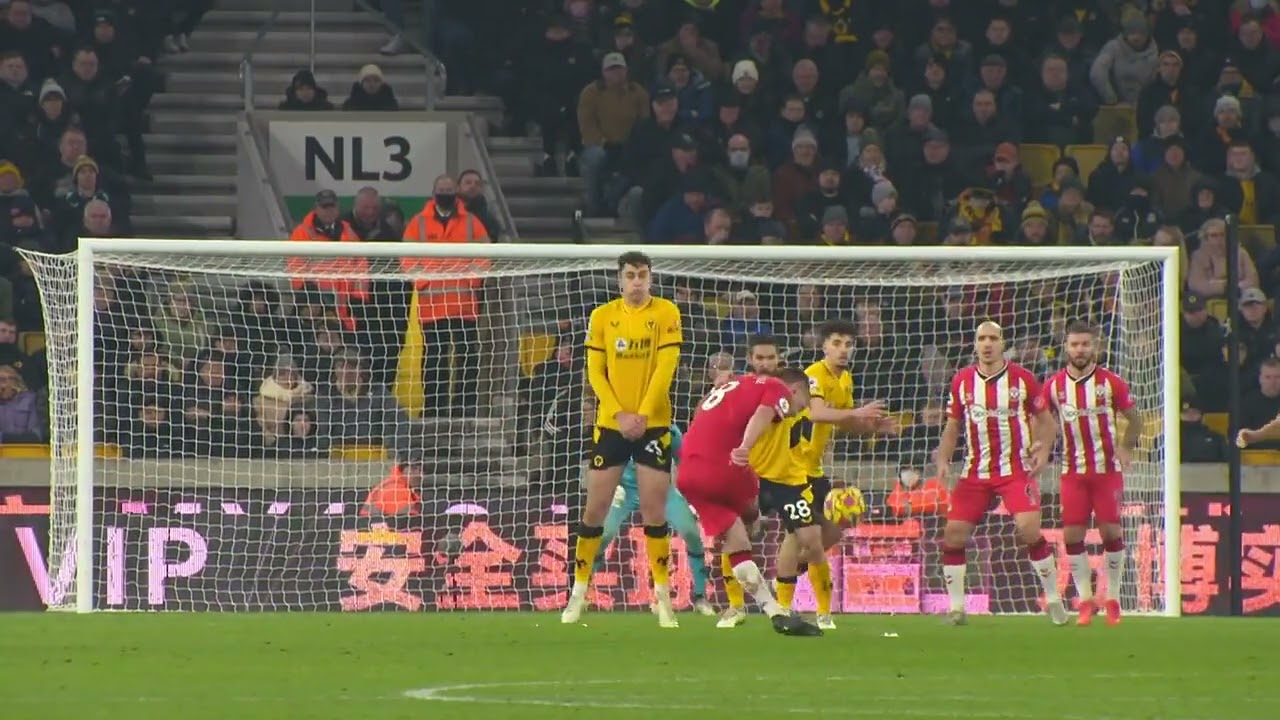 James Prowse Free Kick Vs Wolves