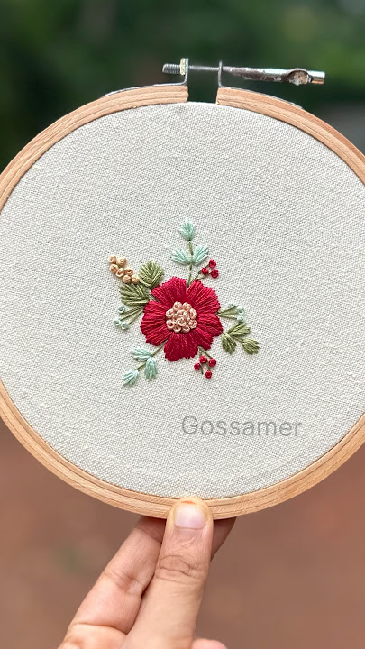 Cute Satin Flower Embroidery ♥️