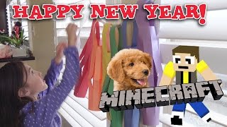 New Year's Eve CRAFTERS! Making New Minecraft Server & Paper Lanterns
