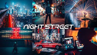 Night Street Presets - Lightroom Mobile Presets DNG | Night Street Photography Preset | Night Preset