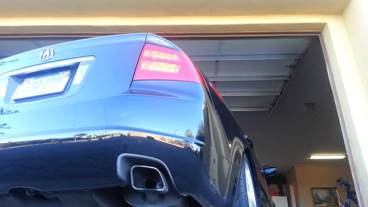 Acura tl 05 mid muffler delete and dynomax resonator YouTube