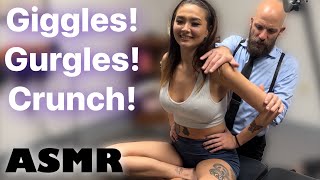 PLAYFUL LAUGHING & BIG CRACKING ASMR* Intense Manual Therapy Emotional Release by Chiropractor.