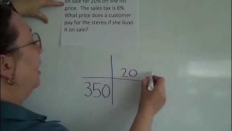 4.4.4 Multiple Step Percent Problems Part 1