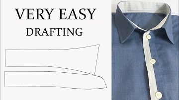 The best way to draft shirt collar | how to make shirt collar pattern | pattern drafting