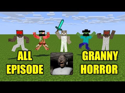 Monster School All Granny Horror Game Challenge Scary Minecraft Animation Youtube - roblox friday the 13th psycho 2 juego gratis en