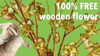 DIY eco wooden flower