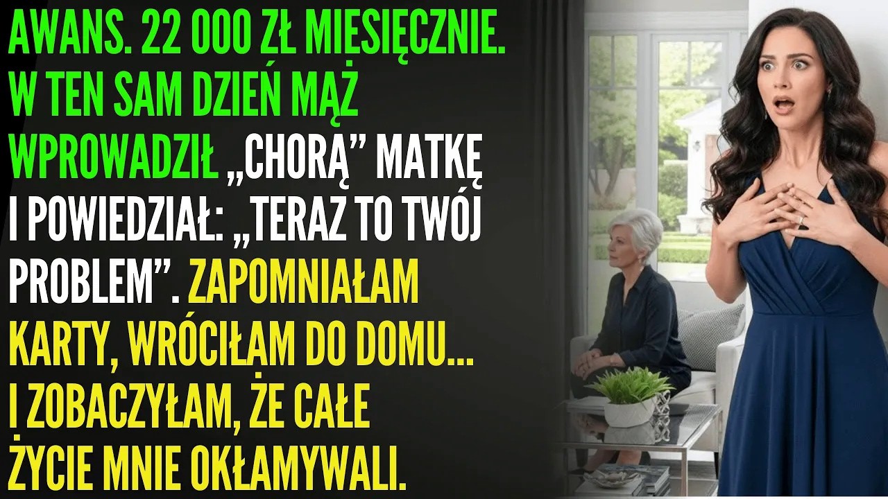 „Jest sparaliżowana” – powiedział mąż. Gdy wróciłam z pracy za 5 500 zł…