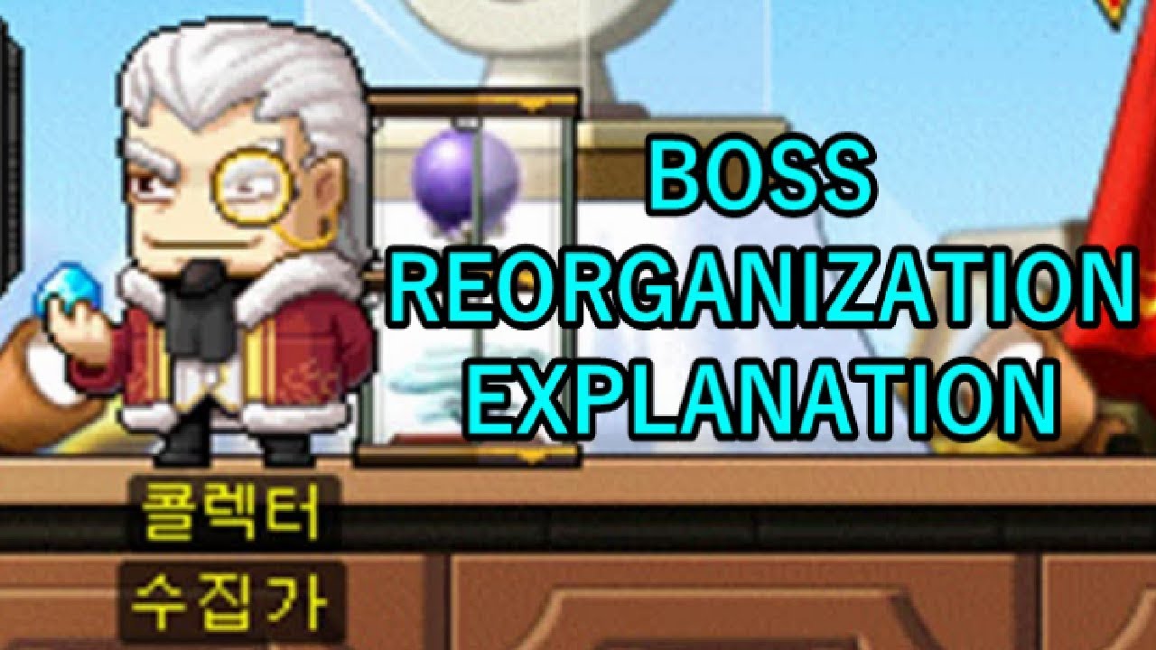 MapleStory Boss Reorganization Explanation