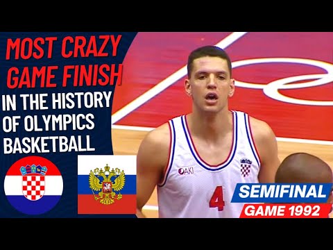 Croatia Vs Russia | Most Crazy Game Finish In The History Of Olympics | Semifinal Game Olympics 1992