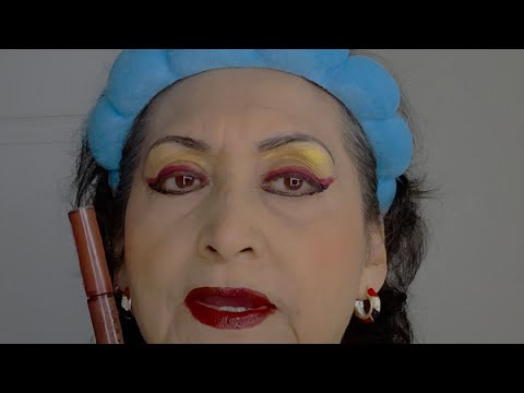 ASMR  Maquillandome de color Burgandi!!