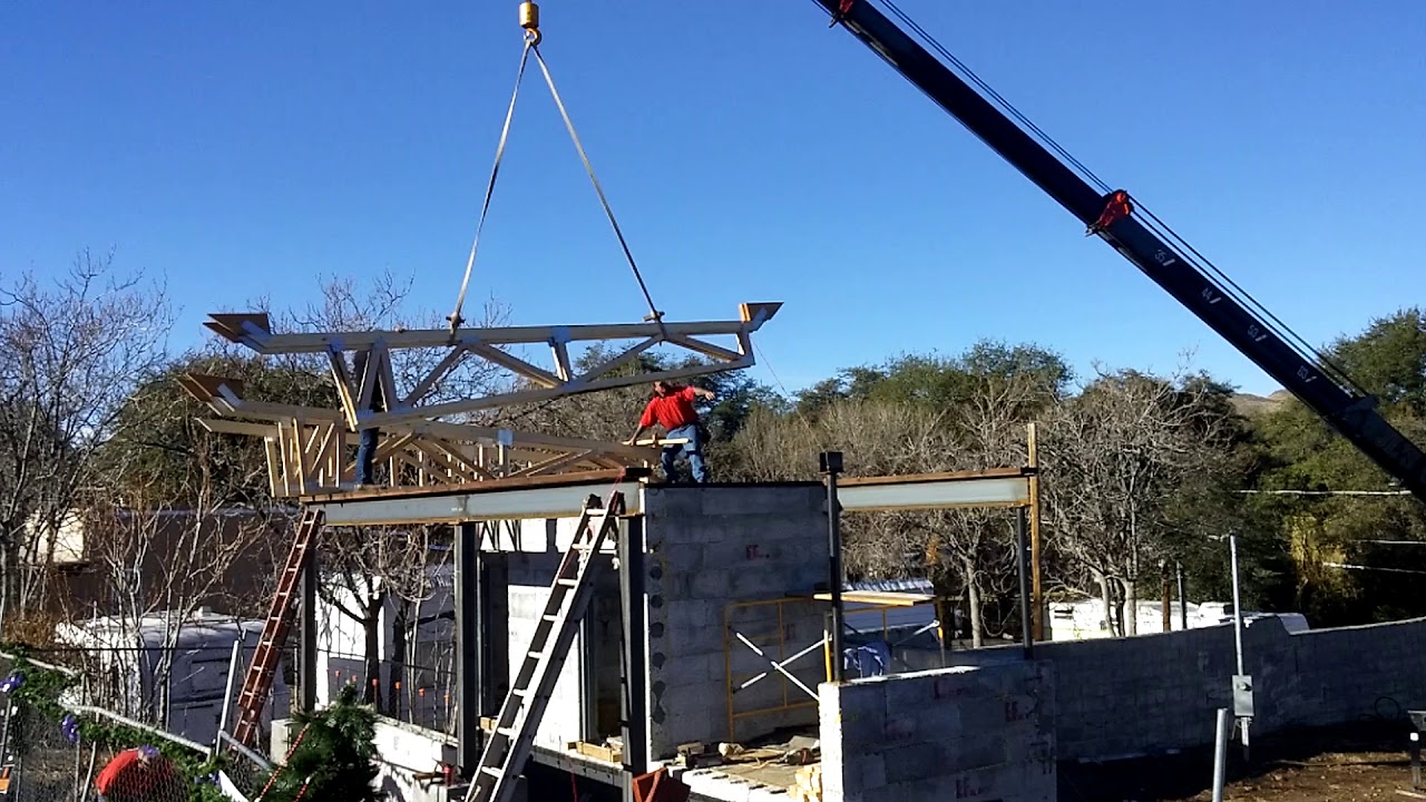 Yarnell Hill Fire Memorial Park truss installation YouTube