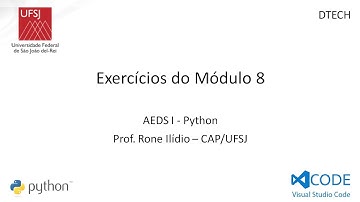 Exercícios do Módulo 8-Tuplas, Conjuntos e Dicionários - Algoritmos e Estruturas de Dados I-UFSJ/CAP