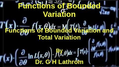Functions of Bounded Variation - Part 2