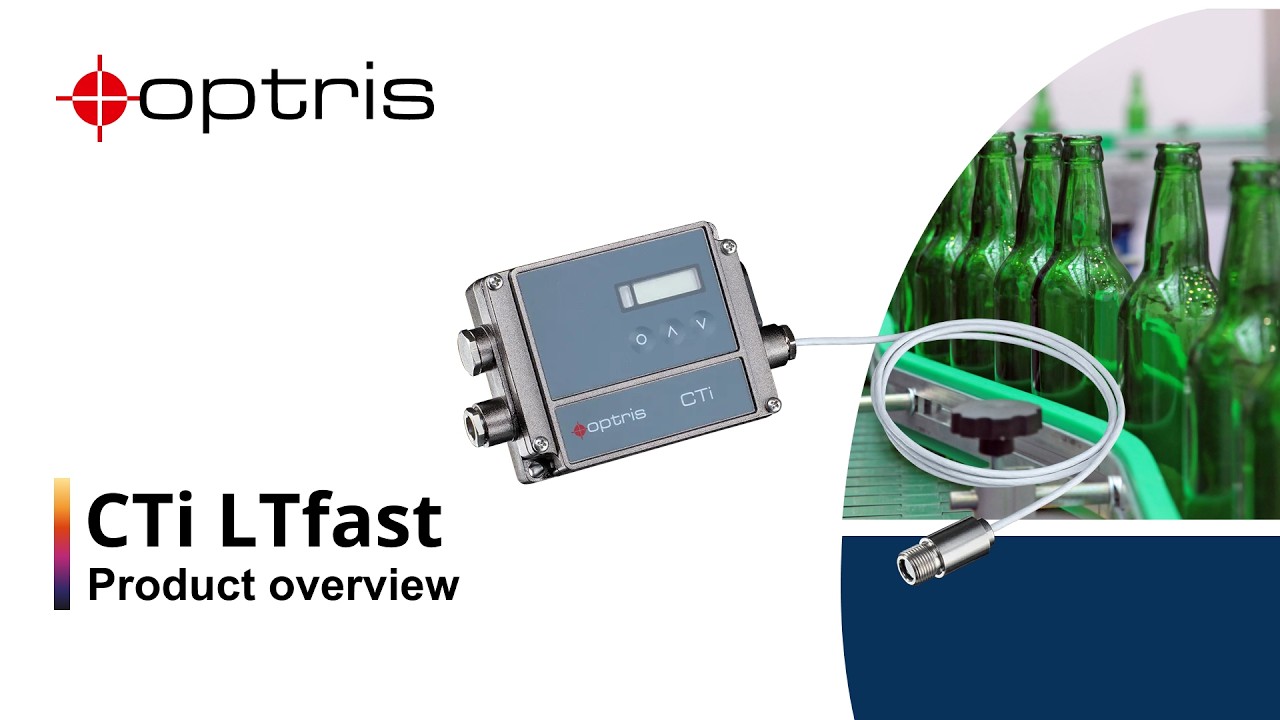 Optris CTi LTfast Pyrometer: Compact Two-piece Industrial Infrared ...
