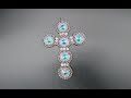 Beaded Cross Pendant Tutorial. Part 2.