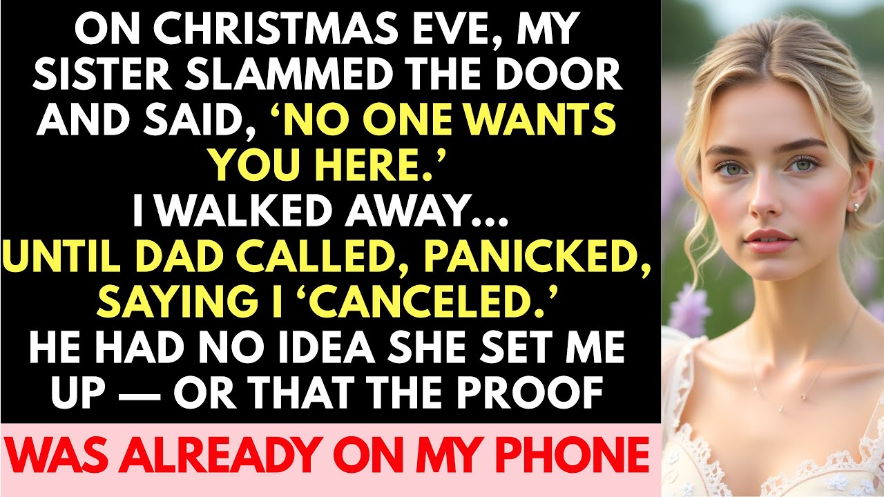 On Christmas Eve, My Sister Slammed The Door And Said, ‘No One Wants You Here’… Until Dad Called.