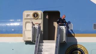 Video: President Trump arrives at PBIA aboard Air Force One