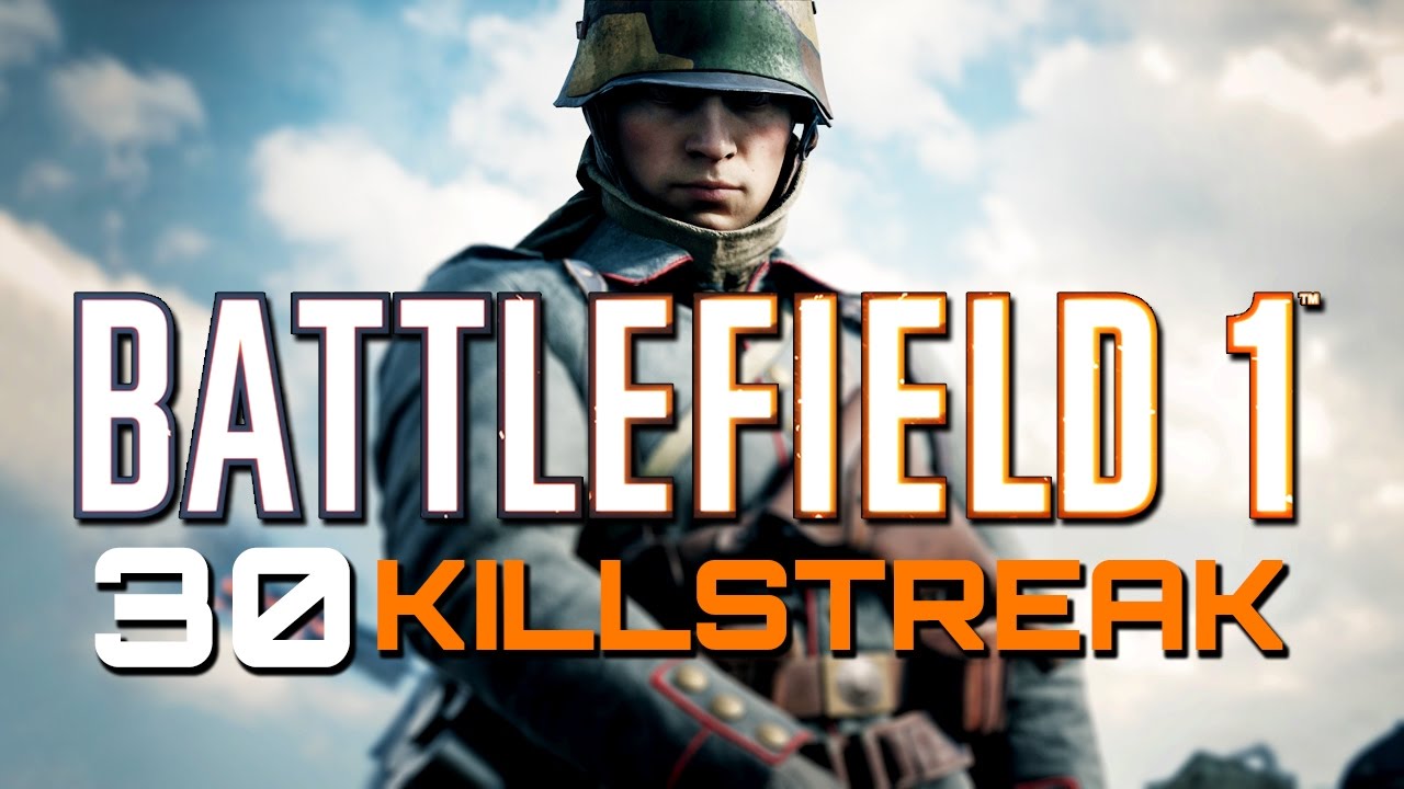 Battlefield 1: 30 Killstreak with Support on Amiens (PS4 PRO Multiplayer Gameplay)