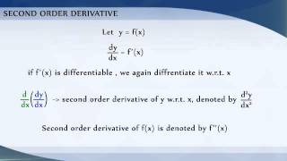 5-7 Second order Derivative - Chapter 5:  CBSE Class 12 Mathematics