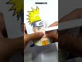 Destroying my art challenge naruto shippuden  kurama tiktok art short art naruto asmr