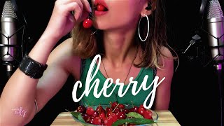 Asmr Crunchy Cherry Eating Sounds No Talking