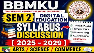 BBMKU Sem 2 Digital Education Syllabus Discussion [ 2025 - 2029 ] || ARTS / SCIENCE / COMMERCE