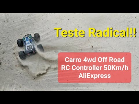 Carro de Controle Remoto 4x4 50km/h do Aliexpress: Nós Testamos! 