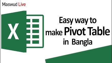 Pivot Table Excel tutorial in Bangla Language