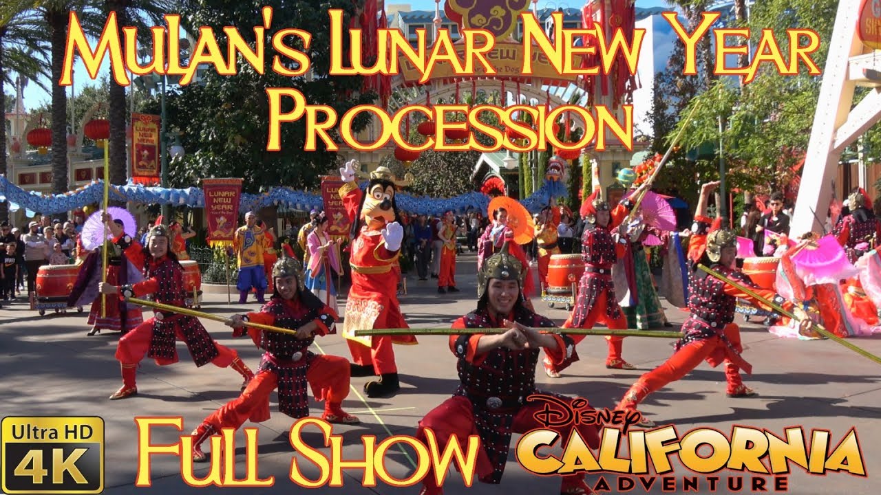 (4K) Mulan's Lunar New Year Procession FULL SHOW Version 2 (Disney California Adventure)