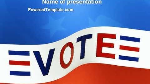 Vote PowerPoint Template by PoweredTemplate.com