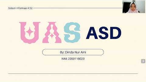 Algoritma dan Struktur Data (UAS Sistem Informasi A