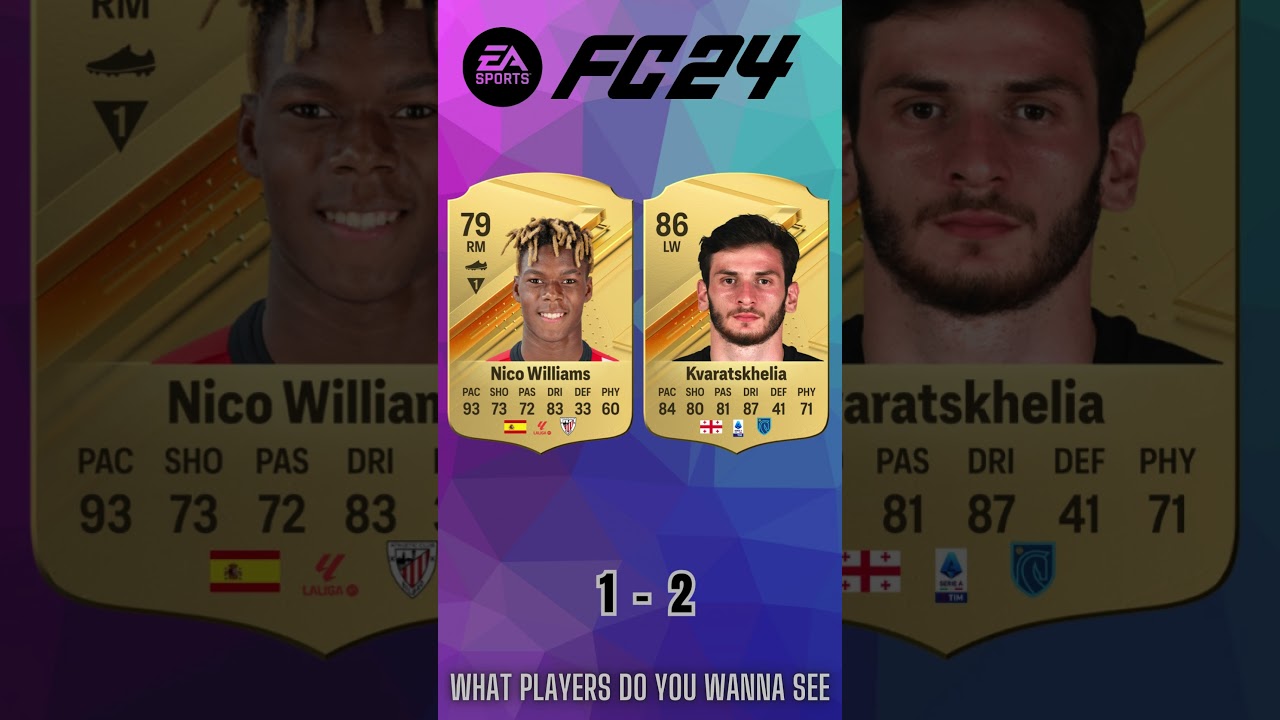 Nico Williams vs Kvaratskhelia 🔥 FIFA Evolution (FIFA 23-25) EAFC 25