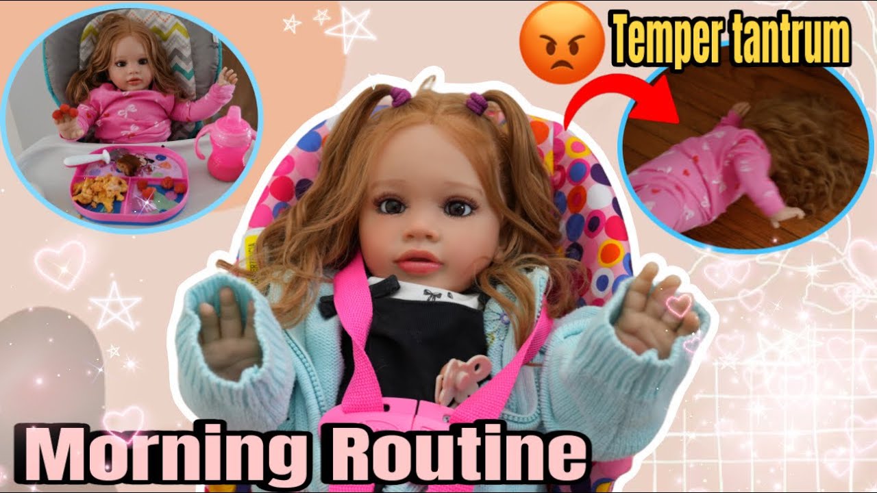 Reborn doll Pipers Morning routine getting ready for Doctors ...