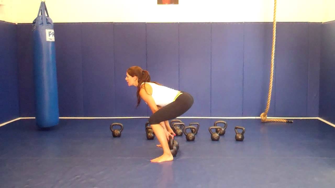 Sumo Deadlift with Double Kettlebells YouTube